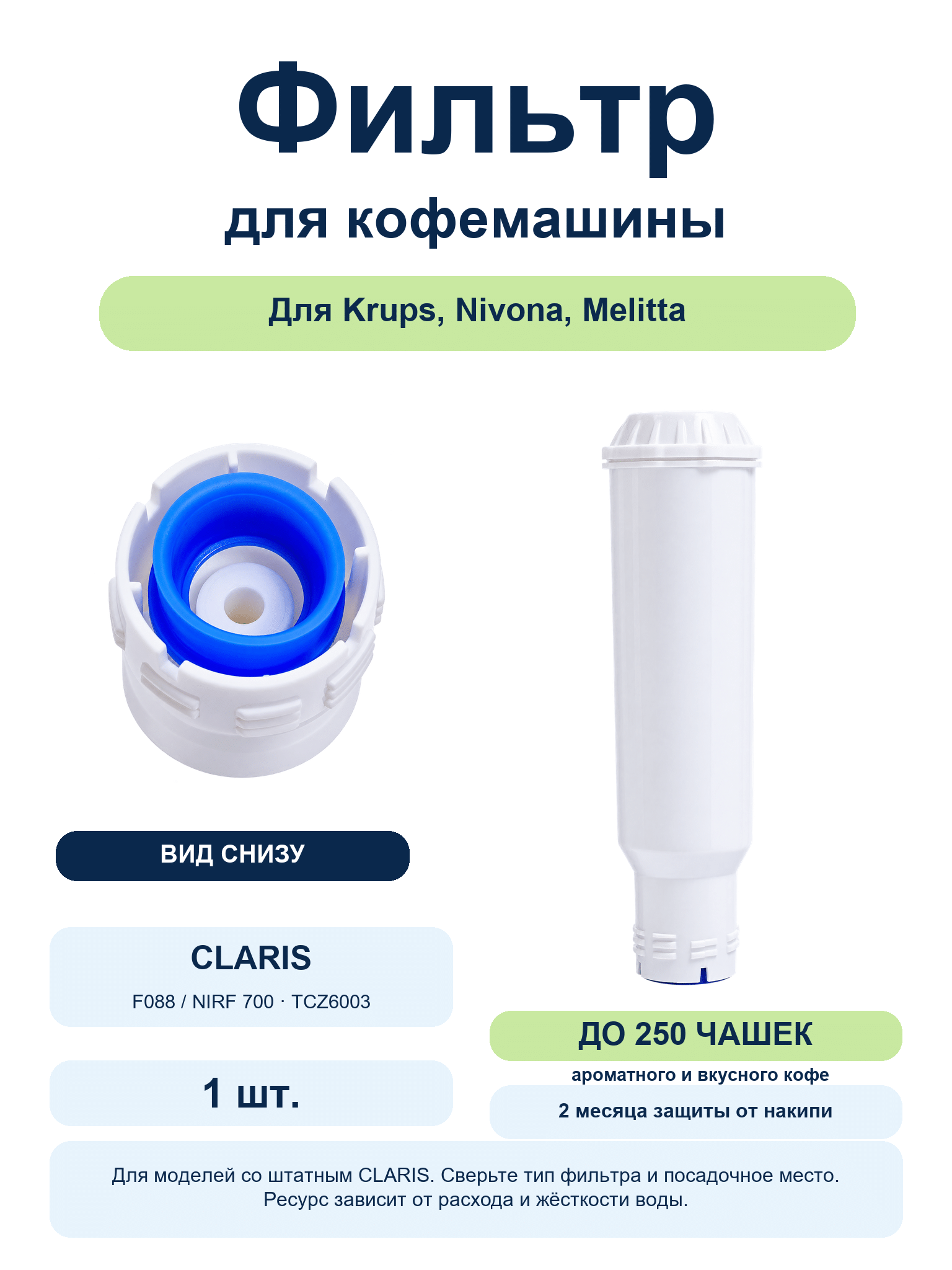Фильтр Spring Source CMF003 типа Claris F088 — 1 шт. Фильтр Spring Source CMF003 типа Claris F088: корпус и посадочное крепление, 1 шт.